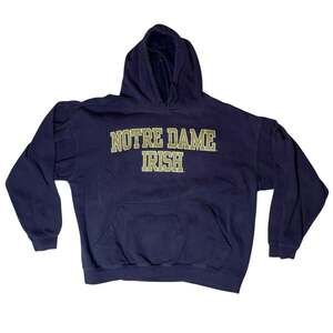 Notre Dame Irish Hoodie Mens XL Navy Spellout Pro Player